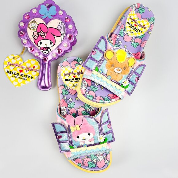 Irregular Choice x Sanrio Will You Be My Friend Slides My Melody Cinnamoroll - Picture 2 of 9